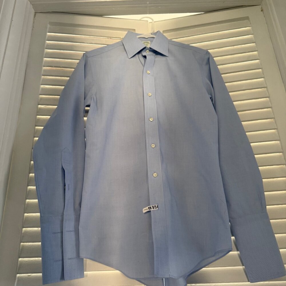Brooks Brothers Men's Dress Shirt Size 14 1/2- NEEDS CUFFLINKS